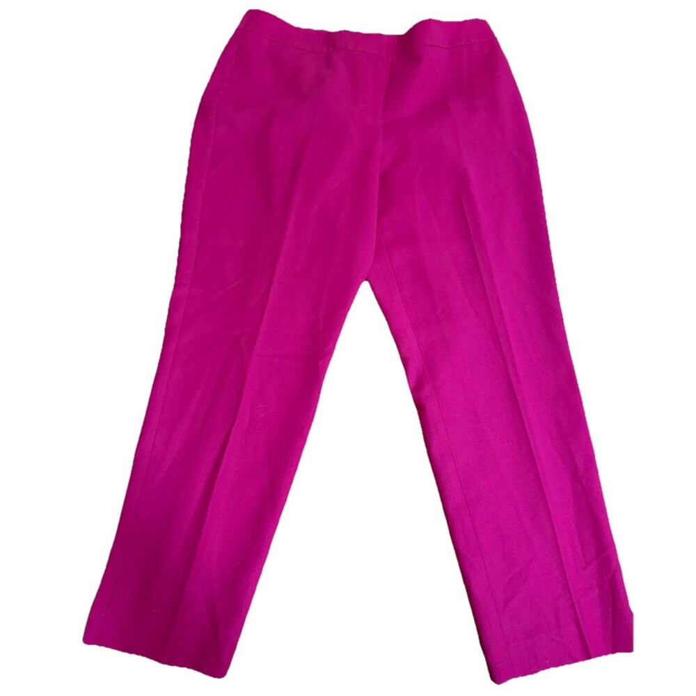 TALBOTS Women’s Heritage Wool Hot Pink Lined Dress Pants Size 10P